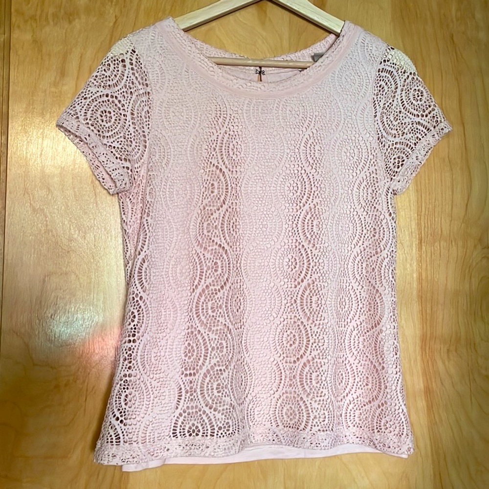 Banana Republic knit lace top